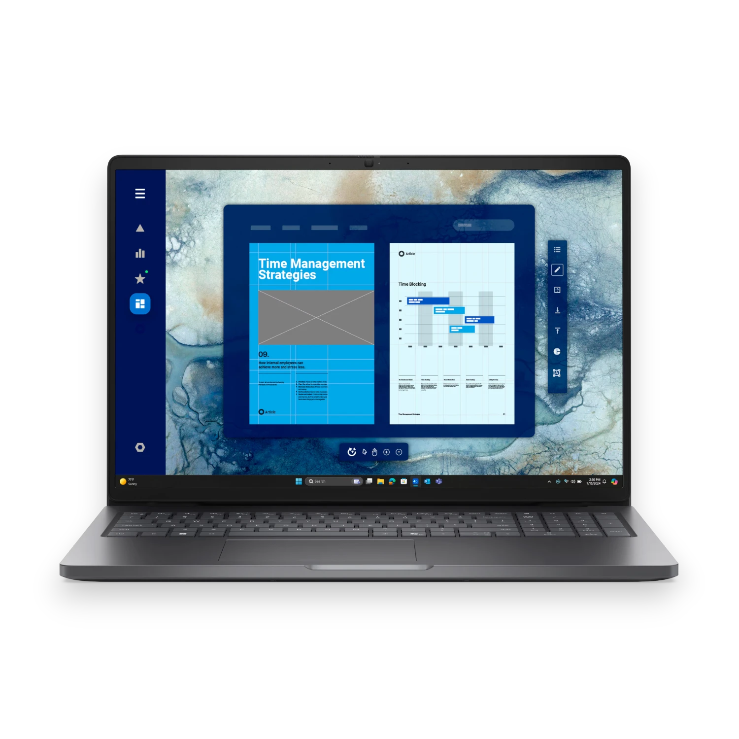 Laptop DELL PRO 16 PC16250 16″ FHD+ | Core 7 150U | 16GB RAM | 512GB SSD | Intel Graphics